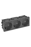 OBO 6120511 STD-D3SC SWGR3 Csatlakozóaljzat 33°, hármas védőérintkezős, Connect 45