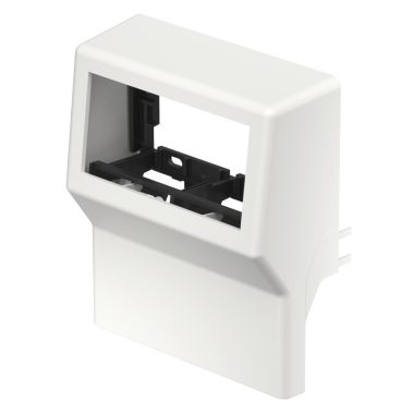 OBO 6134500 Szerelvénytartók SL kettes 50/70 Modul 45 9010 116x139x50 polivinil-klorid hófehér RAL 9010