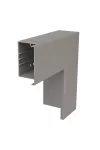OBO 6161716 Lapos sarokelem 300x130x100 polivinil-klorid kőszürke RAL 7030