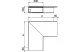 OBO 6182713 Lapos sarokelem 400x230x100 polivinil-klorid hófehér RAL 9010