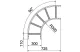 OBO 6225104 LB 90 630 R3 A4 90°-os sarokidom kábellétrához 60x300mm rozsdamentes acél OBO 6225104 LB 90 630 R3 A4 90°-os sarokidom kábellétrához 60x300mm rozsdamentes acél