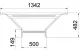 OBO 6225916 LAA 1150 R3 FS Beépíthető leágazóidom kábellétrához 110x500mm szalaghorganyzott