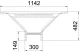 OBO 6225932 LAA 1130 R3 FT Beépíthető leágazóidom kábellétrához 110x300mm merítetten tűzihorganyzott