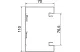 OBO 6277007 parapetcsatorna szimmetrikus 70x110x3000 acél hófehér RAL 9010