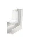 OBO 6279520 Lapos sarokelem aszimmetrikus 90x170x300 alumínium hófehér RAL 9010