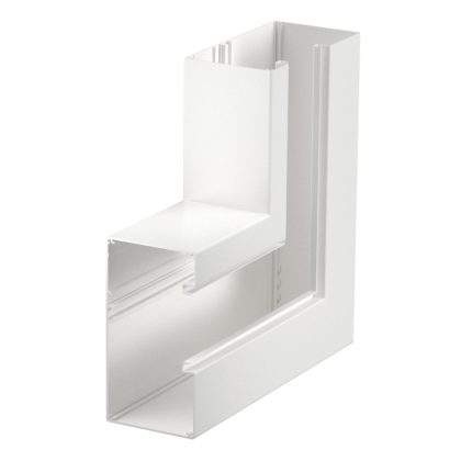   OBO 6279520 Lapos sarokelem aszimmetrikus 90x170x300 alumínium hófehér RAL 9010