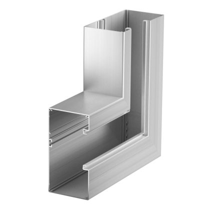   OBO 6279523 Lapos sarokelem aszimmetrikus 90x170x300 alumínium eloxált