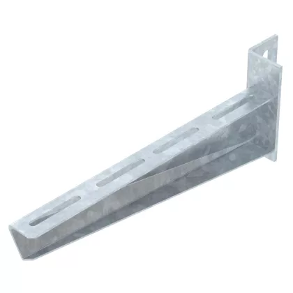   OBO 6419857 Wall and support bracket with angle head plate B310mm acél merítetten tűzihorganyzott