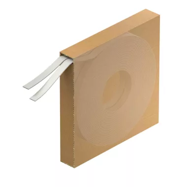 OBO 6490192 Feszítőszalag 20 méteres tekercs 8x0,3 rozsdamentes acél A2 1.4301 Plastic-coated fekete RAL 9005
