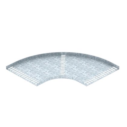   OBO 7061447 90°-os sarokidom tengerész. szabv. sz. tálcához B200mm acél merítetten tűzihorganyzott