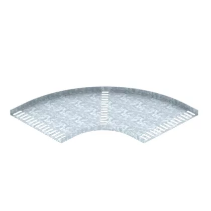   OBO 7061641 90°-os sarokidom tengerész. szabv. sz. tálcához B300mm acél merítetten tűzihorganyzott