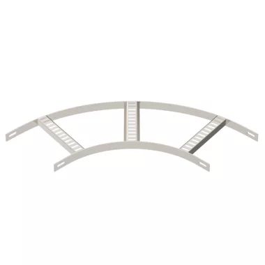 OBO 7098660 90°-os sarokidom hajógyártási kábellétrához B206mm rozsdamentes acél A2 1.4301 felületkezelés nélkül, utókezelt