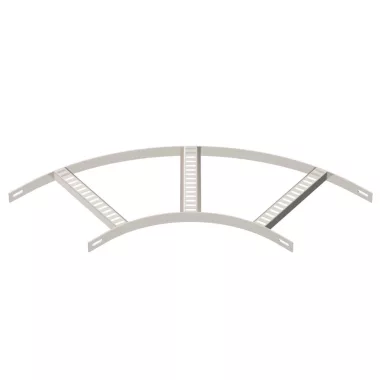 OBO 7098662 90°-os sarokidom hajógyártási kábellétrához B256mm rozsdamentes acél A2 1.4301 felületkezelés nélkül, utókezelt