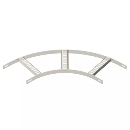   OBO 7098676 90°-os sarokidom hajógyártási kábellétrához B206mm rozsdamentes acél A4 1.4571 felületkezelés nélkül, utókezelt