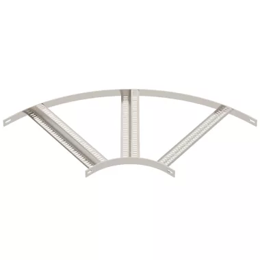 OBO 7099040 90°-os ív Z-létrafokkal B610mm rozsdamentes acél A2 1.4301 felületkezelés nélkül, utókezelt