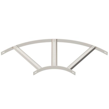   OBO 7099158 90°-os sarokidom hajógyártási kábellétrához B510mm rozsdamentes acél A2 1.4301 felületkezelés nélkül, utókezelt