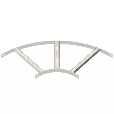 OBO 7099176 90°-os sarokidom hajógyártási kábellétrához B510mm rozsdamentes acél A4 1.4571 felületkezelés nélkül, utókezelt