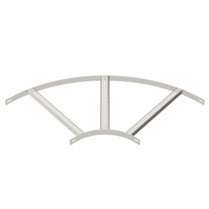   OBO 7099178 90°-os sarokidom hajógyártási kábellétrához B610mm rozsdamentes acél A4 1.4571 felületkezelés nélkül, utókezelt