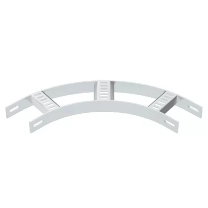   OBO 7099186 90°-os sarokidom hajógyártási kábellétrához B110mm alumínium pácolt