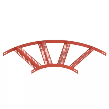 OBO 7099208 90°-os sarokidom Z-létrafokkal B406mm acél alapozó festékkel ellátott