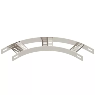 OBO 7099261 90°-os sarokidom Z-létrafokkal B106mm rozsdamentes acél A4 1.4571 felületkezelés nélkül, utókezelt