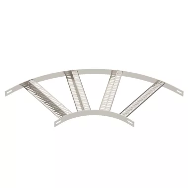 OBO 7099268 90°-os sarokidom Z-létrafokkal B406mm rozsdamentes acél A4 1.4571 felületkezelés nélkül, utókezelt