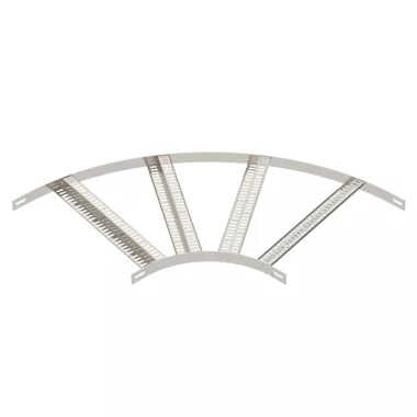 OBO 7099270 90°-os sarokidom Z-létrafokkal B506mm rozsdamentes acél A4 1.4571 felületkezelés nélkül, utókezelt