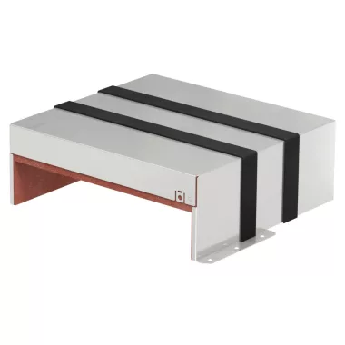 OBO 7204038 tűzgátló átvezetés háromoldalú habtéglával komplett 300x323x116 rozsdamentes acél A2 1.4301 felületkezelés nélkül, utókezelt