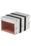 OBO 7204124 tűzgátló átvezetés háromoldalú habtéglával komplett 300x223x181 rozsdamentes acél A2 1.4113 felületkezelés nélkül, utókezelt