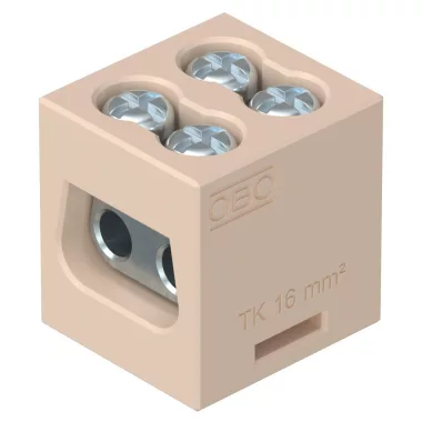 OBO 7205707 Kerámiasorkapocs kettes Firebox T dobozokhoz 16 mm²
