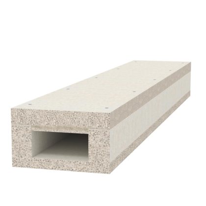   OBO 7215139 Tűzálló kábelcsatorna I90/E30 falra szereléshez 1000x50x110 üvegszál-erősítésű könnyűbeton szürke