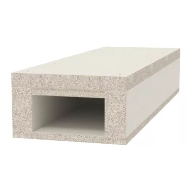 OBO 7215231 Tűzálló kábelcsatorna I120/E90 falra szereléshez 1000x105x210 üvegszál-erősítésű könnyűbeton szürke