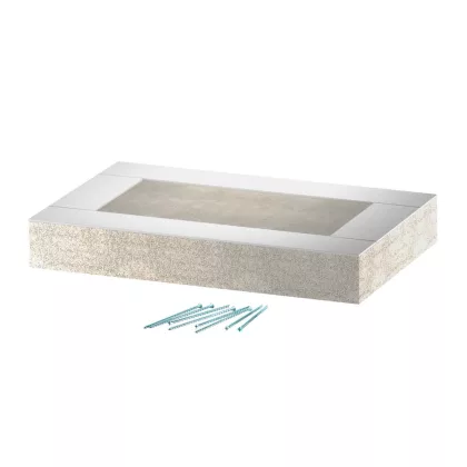   OBO 7215597 Véglezáró elem BSKH09-K1021-hez 102x210 üvegszál-erősítésű könnyűbeton szürke