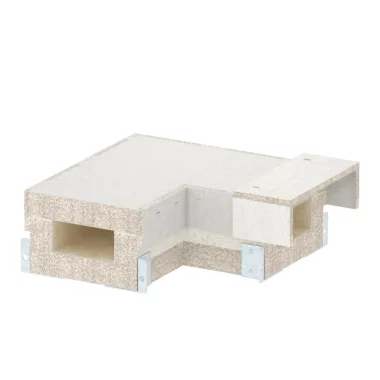 OBO 7215608 90°-os sarokelem BSKH09-K0511-hez 50x110 üvegszál-erősítésű könnyűbeton szürke