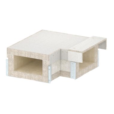 OBO 7215616 90°-os sarokelem BSKH09-K1021-hez 105x210 üvegszál-erősítésű könnyűbeton szürke