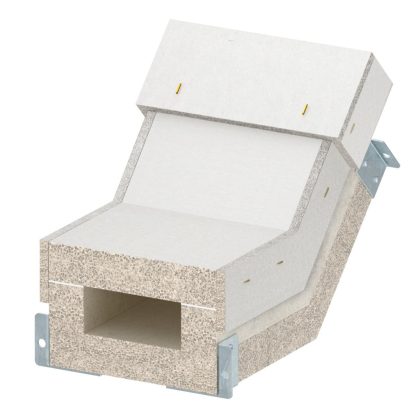   OBO 7215652 Függőleges ív emelkedő BSKH09-K0511-hez 50x110 üvegszál-erősítésű könnyűbeton szürke