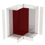   OBO 7216636 BSKM-AE 1025RW Külső sarok fali- és födémszereléshez 100x250mm hófehér  PE 5380