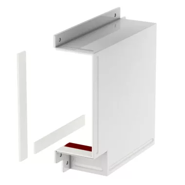 OBO 7216638 BSKM-FW 1025RW Lapos sarok fali- és födémszereléshez 100x250mm hófehér  PE 5380
