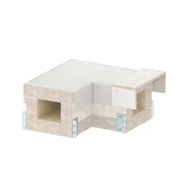 OBO 7217890 90°-os sarokelem  PLCS D090810-hez 100x80mm