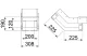 OBO 7217924 Függőleges ív emelkedő EI60 PLCS D061220-hez 200x120mm