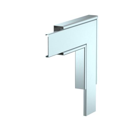   OBO 7218062 lapos sarokelem with fire protection mesh 350x350x40 acél szalaghorganyzott