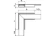 OBO 7218062 lapos sarokelem with fire protection mesh 350x350x40 acél szalaghorganyzott