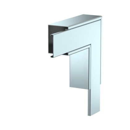   OBO 7218066 lapos sarokelem with fire protection mesh 350x350x80 acél szalaghorganyzott