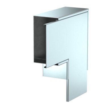 OBO 7218070 lapos sarokelem with fire protection mesh 350x350x120 acél szalaghorganyzott OBO 7218070 lapos sarokelem with fire protection mesh 350x350x120 acél szalaghorganyzott