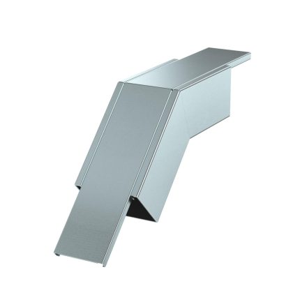   OBO 7218106 45°-os sarokidom, eső with fire protection mesh 455x100x197 acél szalaghorganyzott