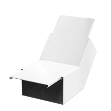 OBO 7218120 45°-os sarokidom, emelkedő with fire protection mesh 422x200x291 acél porbevonatos hófehér RAL 9010