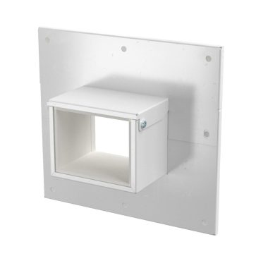 OBO 7218128 falicsatlakozó gallér 3- and 4-sided 85x253x233 acél porbevonatos hófehér RAL 9010