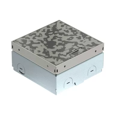 OBO 7368222 Floor socket unequipped, Spots 140x140x75