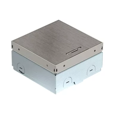 OBO 7368223 Floor socket unequipped, Cross hatch 140x140x75