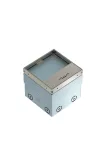 OBO 7368324 UDHOME2 GV15V Szerelvénybeépítő egys. komplett, 2db dugalj, burkolható,   140x140x110mm